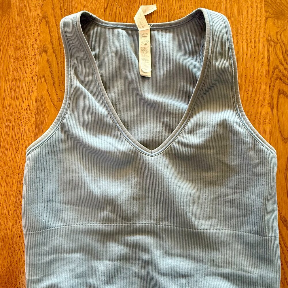 Aurora Seamless Crop Rib Strappy Tank - Athleta Size Small